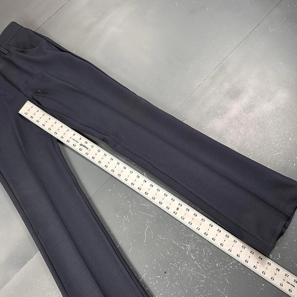 VTG Lee Pants Slacks Mens 28x34 Deep Navy Blue Comfort Stretch Bootcut 70's NWT - Picture 5 of 9